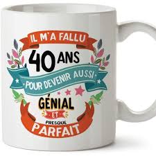 Ceramike Mug 40 Ans Rigolo Tasse Cadeau Anniversaire Homme Femme Humour Original Cuisine Et Maison Tasses Mugs Et Soucoupes Leranathdiamonds Com
