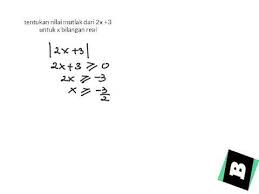 Untuk menemukan nilai mutlak untuk rentang data, kita perlu memasukkan abs dalam fungsi sumproduct. Tentukan Nilai Mutlak Dari 2x 3 Untuk X Bilangan Real Youtube