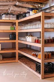 Consider using stacking plastic organizers and label with contents. Basement Storage Shelves And Design Ideas Full Of Potential