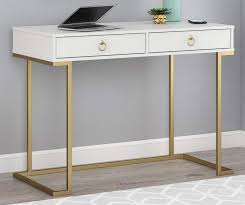 Ameriwood Celeste White Writing Desk Big Lots In 2020 White Writing Desk White Desk With Drawers White Desk Office