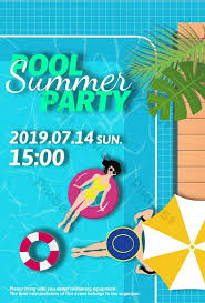 Affiche De La Fete De La Piscine D Ete Psd Gratuit Pikbest