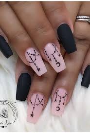 Black And Pink Acrylic Nails Coffin 38 Creative Acrylic Nail Designs With Amazing Images Part 6 Boho Nails Nails Acrylic Nail Shapes