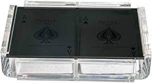 Check spelling or type a new query. Amazon Com Luxe Dominoes Modern Elegant Playing Card Deck Holder Tray With 2 Decks Of Playing Cards In Unique Stylish Deluxe Acrylic Box With Color Lid Black Sports Outdoors