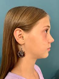 Black and White New Guinea Feather Earring W/ Peacock Accents