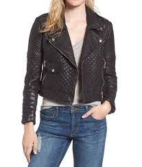 Women S Black Lambskin Leather Quilted Biker Jacket Leather Jackets Women Leather Moto Jacket Womens Leather Moto Jacket