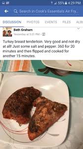 Turkey Tenderloin Air Fryer Cooking Times Air Fryer Oven Recipes Turkey Tenderloin