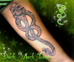 Snape showing his dark mark to the crowd in the hospital wing. The Dark Mark Tattoo By Sicko7 On Deviantart