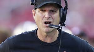 Jim Harbaugh says he and his boss had "a real good talk"