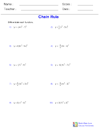 (made easy by factorial notation) create your own worksheets like this one with infinite calculus. Calculus Worksheets Differentiation Rules For Calculus Worksheets