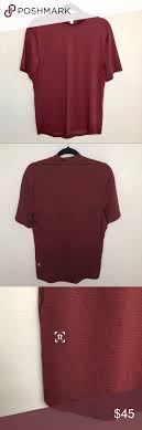 lululemon burgundy short sleeve vent tech shirt mens