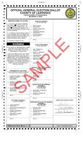 Online specimen ballots are believed to be accurate, but may be subject to change based upon court rulings or direction from the pennsylvania department of state. Sample Ballots See What Your Ballot Will Look Like On Nov 3 Local News Ncnewsonline Com