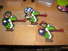 Riding Yoshi Perlers Yoshi Nerdy Perler Beads Perler Bead Patterns