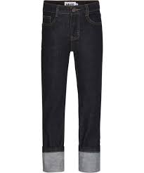 The real trick is to heed the warnings you might have noticed on your new jeans' tag: Alon Rinse Wash Dark Blue Denim Jeans With Roll Up Molo