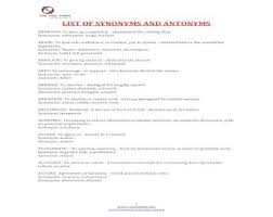 500 Word List Of Synonyms And Antonyms Pdf Find nemesis synonyms list of more than 12 words on pasttenses thesaurus. pdfslide net
