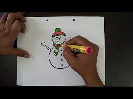 How To Draw A Snowman Snowman Drawing Step By Step Youtube Draw A Snowman Drawing For Kids Step By Step Drawing