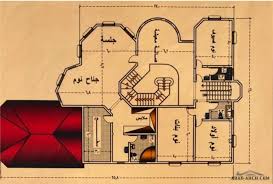 مخطط فيلا بسيطة نمط سعودي تصميم بسيط و منظم Arab Arch New House Plans Pool Houses Floor Plans