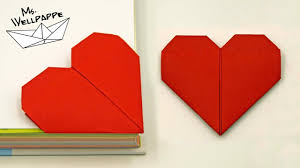 Origami Herz Falten Als Lesezeichen Muttertagsgeschenke Basteln Mit Ki Muttertagsgeschenke Basteln Mit Kindern Lesezeichen Basteln Muttertagsgeschenk Basteln
