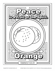 These alphabet coloring sheets will help little ones identify uppercase and lowercase versions of each letter. Fruit Of The Spirit For Kids Peace Coloring Page