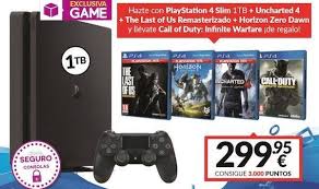 El problema es que sólo los videojuegos lanzados después de abril de. Game Anuncia Un Nuevo Pack De Ps4 Slim 1tb Mas 4 Juegos Por 299 95 Euros Vandal