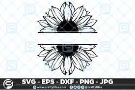Download Sunflower Monogram Svg Graphic By Crafty Files Creative Fabrica PSD Mockup Templates