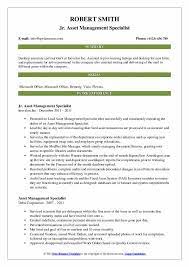 Information systems specialist job description. Asset Management Specialist Resume Samples Qwikresume