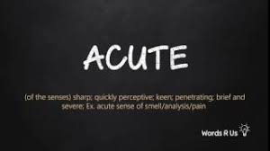 There is no one proper way for all to say it. How To Pronounce Acute In American English Youtube