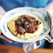 Jamie Oliver S Meatballs Alla Norma Chatelaine Recipe Jamie Oliver Recipes Recipes Beef Recipes