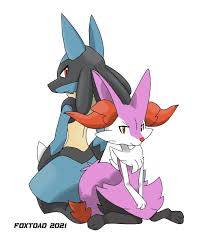 braixen and lucario by foxtoad on Newgrounds