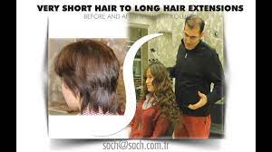 During hair extensions selection you have to need check hair extension for short hair thickness. How To Do Hair Extensions On Very Short Hair Getting Hair Extensions Course Turkey Youtube