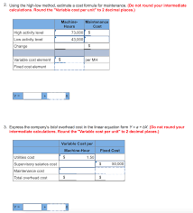 Biweekly salary = annual salary / (52 / 2), or biweekly salary = $63,000.00 / 26 = $2,423.08 each week. Solved Nova Company S Total Overhead Cost At Various Levels Of Activity Are Presented Below Month Machine Hours 53 000 43 000 63 000