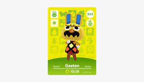 His initial phrase, mon chou, is a play on words with chou chou, a term of endearment. Gaston Animal Crossing Amiibo Free Transparent Png Download Pngkey