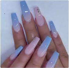 90 Long Acrylic Nails Design Ideas June 2020 Long Acrylic Nail Designs Ombre Acrylic Nails Blue Acrylic Nails