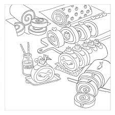 美味時光coloring and the food 第一本以美食為主題的舒壓著色書 隨書贈送貼紙 taaze 讀冊生活網路書店 yahoo奇摩超級商城 coloring books book drawing pattern coloring pages
