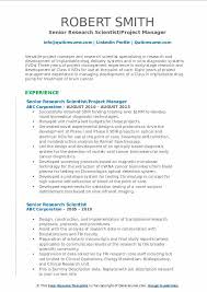 It may in fact be possible to make such predictions subconsciously (now, if you ask me, this is an interesting scientific question someone should do an experiment on!). Senior Research Scientist Resume Samples Qwikresume