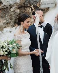 Moments Of Silent Happiness At Greek Orthodox Wedding Ceremony Weddings By Www Creteforlove Com In 2020 With Images Lace Weddings Orthodox Wedding Wedding Dresses Lace