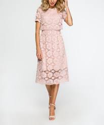 Made Of Emotion Pink Floral Lace Midi Dress Women Zulily Lace Midi Dress Womens Midi Dresses Girls Night Outfit