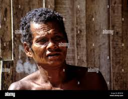 2747. Man of the Sakai or Mariq Tribe, Southern Thailand Stock Photo