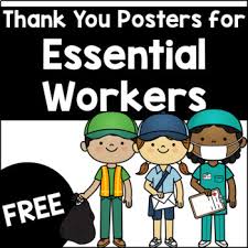 I enjoyed visiting with you and learning the little toys are cute too! Free Coloring Page Posters Thank You Essential Workers Distance Learning