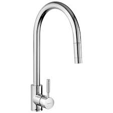 Brushed nickel kitchen faucet pull out sprayer mixer tap single handle 10 cover. Rangemaster Aquatrend Chrome Pull Out Kitchen Sink Mixer Tap Tre1slpocm Contemporary Taps From Taps Uk