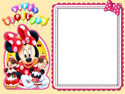 Free printable frames, invitations or cards. Happy Birthday Frame Png Happy Birthday Frame Minnie Mouse Background Birthday Scrapbook