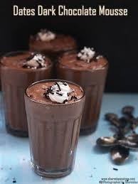 Dates Dark Chocolate Mousse Recipe Dark Chocolate Mousse Chocolate Mousse Mousse Recipes