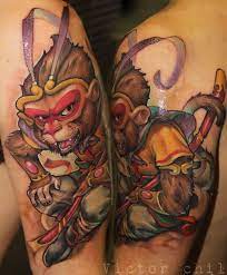 victor chil tattoo monkey tattoos king tattoos new school tattoo