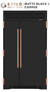 Make Your Fridge Into A Wow Black Fridges Black Refrigerator Rose Gold Kitchen