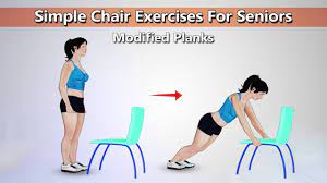 modified planks exercises for seniors senior fitness exercise chair exercises