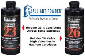 new advanced alliant powders reloder 23 and reloder 26