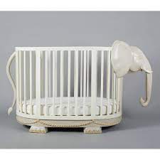 This beautiful round baby crib is a vision in blue and white. Unusual Baby Cribs Popsugar Family