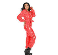 Amazon.com: Transparent PVC Overalls Women Waterproof Hooded ...