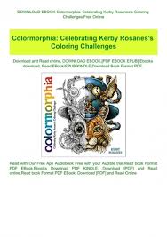 His work is renowned for the intricate doodle designs that are incorporated throughout the image. Download Ebook Colormorphia Celebrating Kerby Rosanes Amp 039 S Coloring Challenges Free Online
