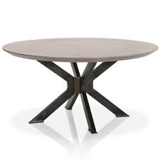 20% coupon applied at checkout. Scarlett Industrial Loft Grey Concrete Round Dining Table 60 Inches 51 D 60 D Kathy Kuo Home