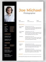 Professional Cv And Resume Template Joe By Uicreativenet On Envato Elements Resume Template Professional Cv Resume